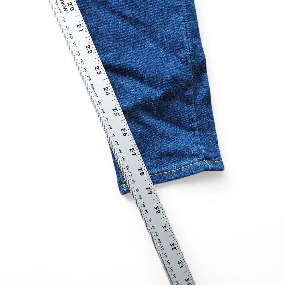Vintage Unbranded Skinny‎ Leg Distressed Overalls Women's Medium (M)